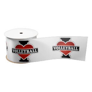 I Liebe-Volleyball Satinband