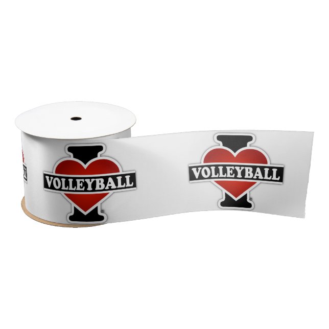 I Liebe-Volleyball Satinband (Spule)