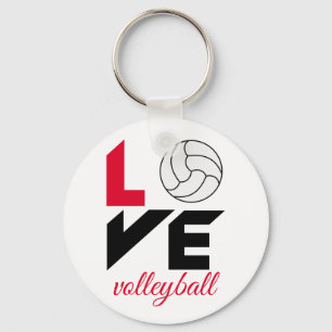 I Liebe Volleyball Schlüsselanhänger