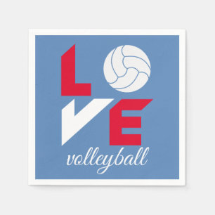 I Liebe Volleyball Serviette