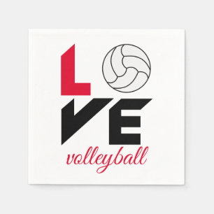 I Liebe Volleyball Serviette