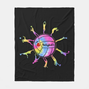 I Liebe Volleyball Sport Krawatte Dey Volleyball F Fleecedecke