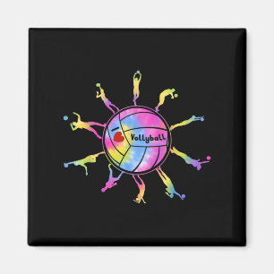 I Liebe Volleyball Sport Krawatte Dey Volleyball F Magnet