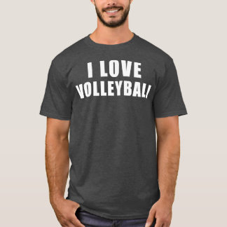 I Liebe Volleyball Sportgeschenk T-Shirt