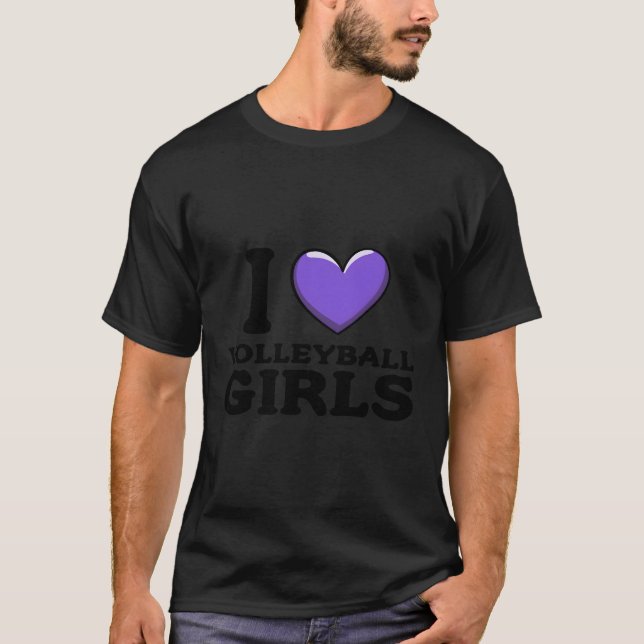 I Liebe Volleyball T-Shirt (Vorderseite)