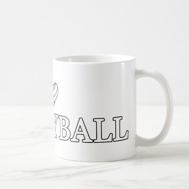 I Liebe Volleyball Tasse (Rechts)