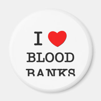 I Liebe von Blutbanken Magnet