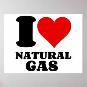 I LIEBE VON ERDGAS POSTER