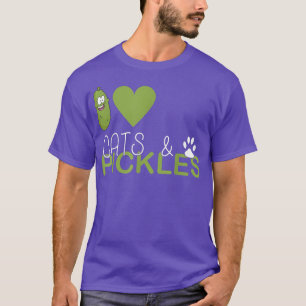 I. Liebe von Pickles & Cats, Gemüse von Pickeln un T-Shirt