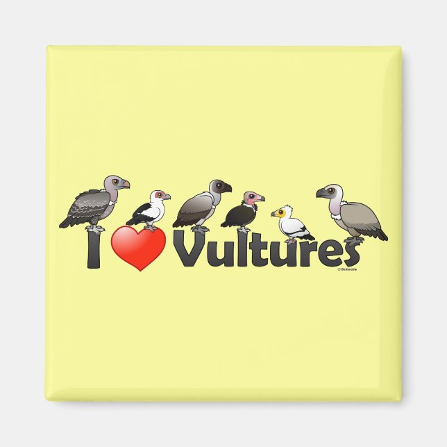 I Liebe Vultures (Afrika) Magnet (Vorne)