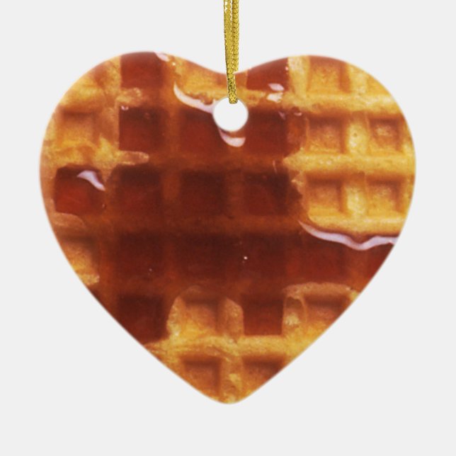 I Liebe Waffeln Keramik Ornament (Vorne)
