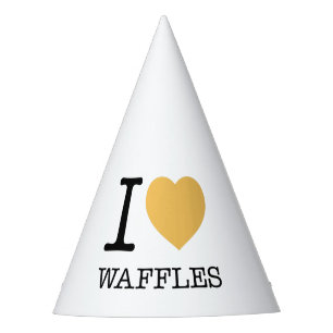 I LIEBE WAFFLES PARTYHÜTCHEN