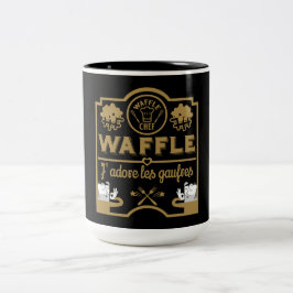 I Liebe Waffles Zweifarbige Tasse