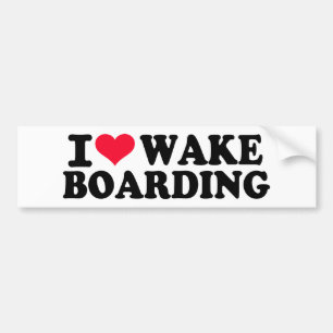 I Liebe Wakeboarding Autoaufkleber