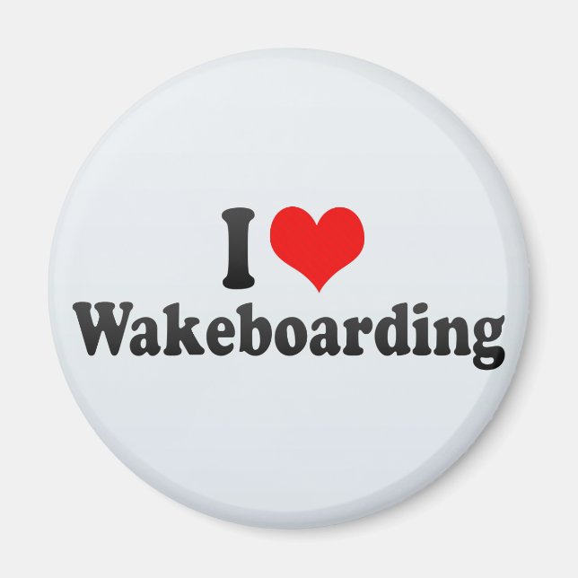 I Liebe Wakeboarding Magnet (Vorne)