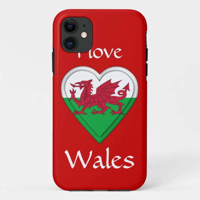 I Liebe Wales Case-Mate iPhone Hülle (Rückseite)