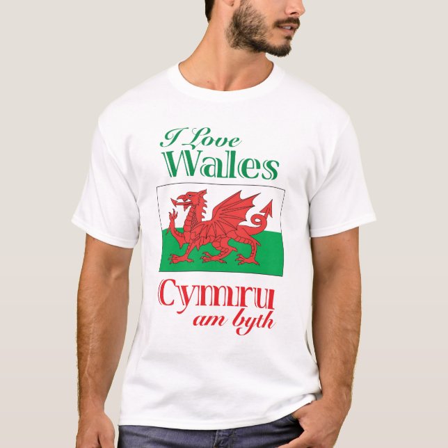 I Liebe Wales T-Shirt (Vorderseite)
