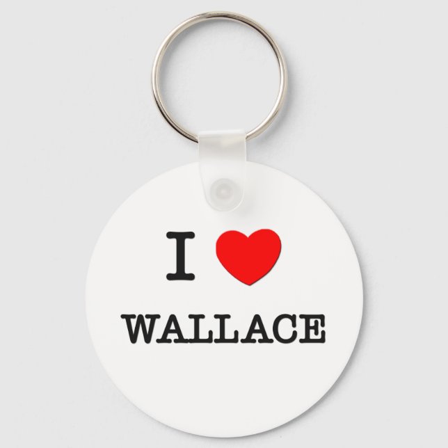 I Liebe Wallace Schlüsselanhänger (Vorderseite)