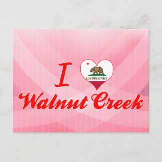 I Liebe Walnut Creek, Kalifornien Postkarte