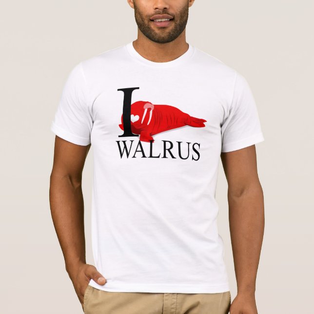 I Liebe-Walross-T - Shirts (Vorderseite)