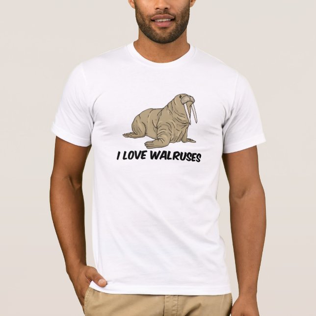 I Liebe-Walrosse T-Shirt (Vorderseite)