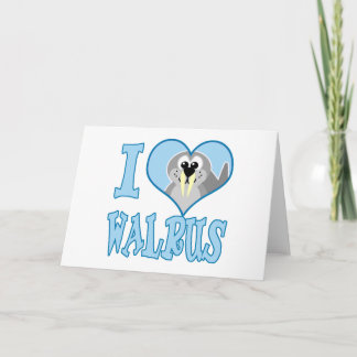 I Liebe Walrus Karte