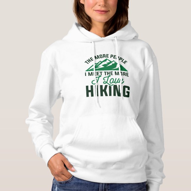 I Liebe Wandern Hoodie (Vorderseite)