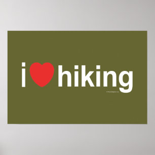 I Liebe Wandern Poster