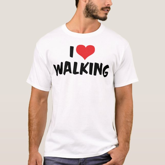 I Liebe Wandern T - Shirt (Vorderseite)
