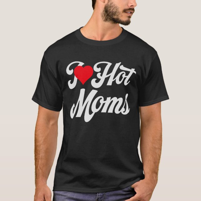 I Liebe Warme Mamas T-Shirt (Vorderseite)