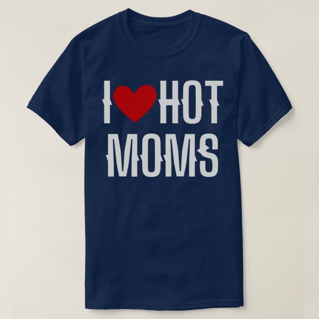 I Liebe Warme Mamas T-Shirt (Design vorne)
