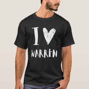 I Liebe WARREN Freund und Niedliche Geburtstag T-Shirt
