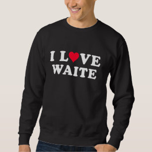 I Liebe wartet Matching Girlfriend & Boyfriend Wai Sweatshirt
