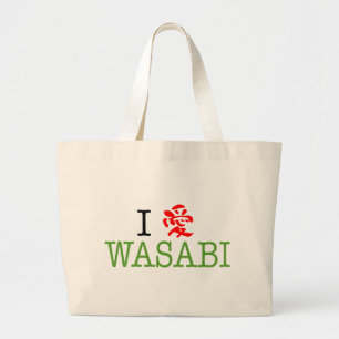 I Liebe Wasabi Jumbo Stoffbeutel