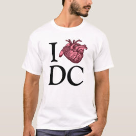 I Liebe Wash, DC mit anatomisch korrektem Herzen T-Shirt