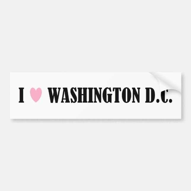 I LIEBE-WASHINGTON-DC-AUTOAUFKLEBER AUTOAUFKLEBER (Vorne)