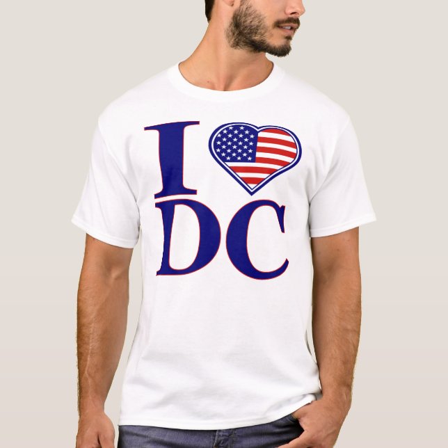 I Liebe-Washington DC weiter des Juli-Ausgaben-T - T-Shirt (Vorderseite)