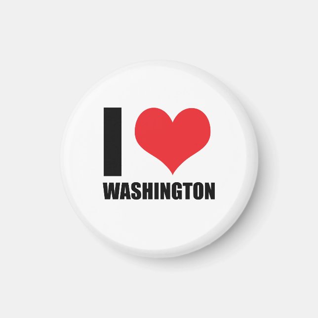 I Liebe Washington Magnet (Vorne)