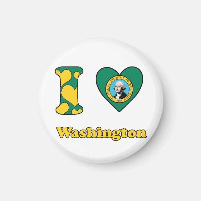 I Liebe Washington Magnet (Vorne)