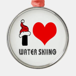 I Liebe-Wasser-Skifahren-Entwurf Ornament Aus Metall