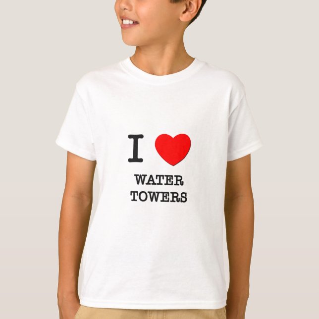 I Liebe-Wasser-Türme T-Shirt (Vorderseite)