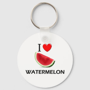 I Liebe-Wassermelone Schlüsselanhänger