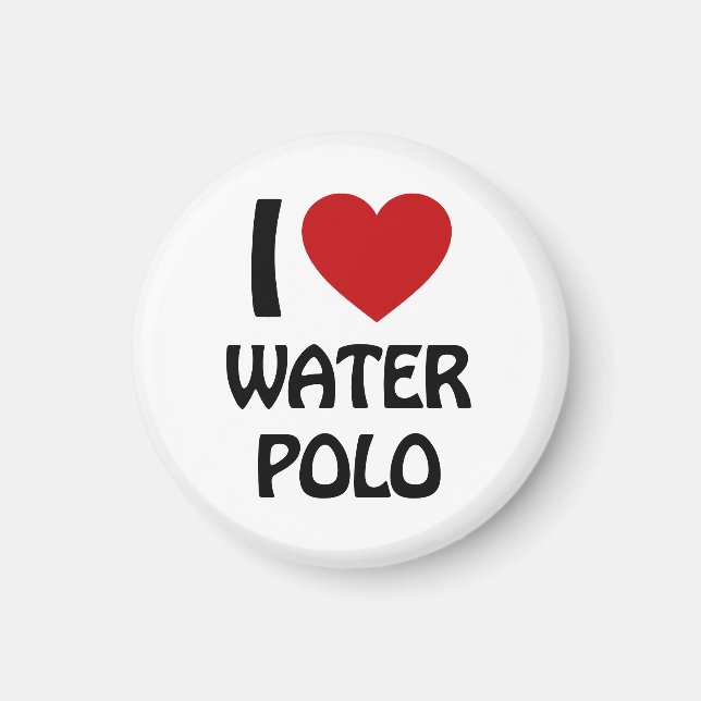 I Liebe Wasserpolo Magnet (Vorne)