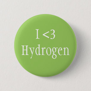 I Liebe Wasserstoff Button