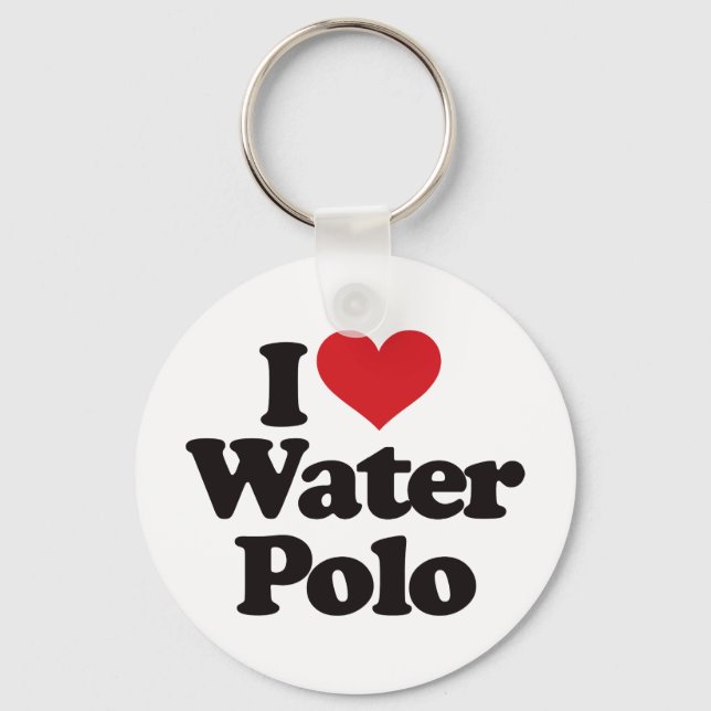 I Liebe Water Polo Schlüsselanhänger (Vorderseite)