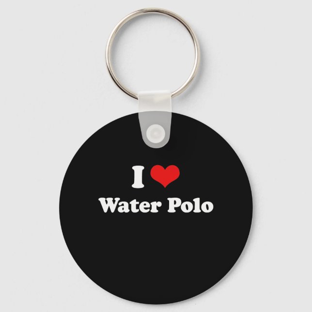 I Liebe Water Polo Tshirt Schlüsselanhänger (Vorderseite)