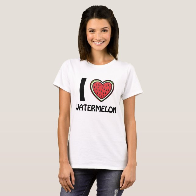I Liebe Watermelon T-Shirt (Vorne ganz)