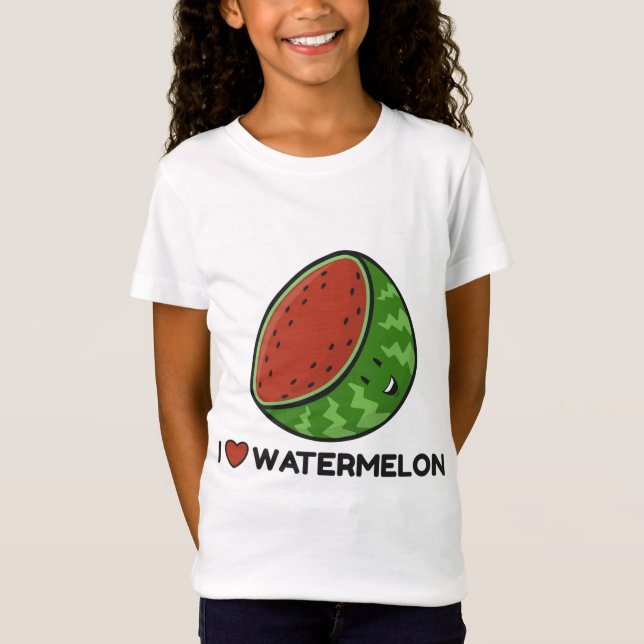 I Liebe Watermelon T-Shirt (Vorderseite)