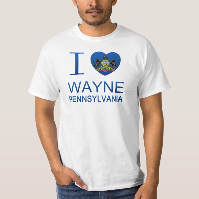 I Liebe Wayne, PA T-Shirt (Vorderseite)
