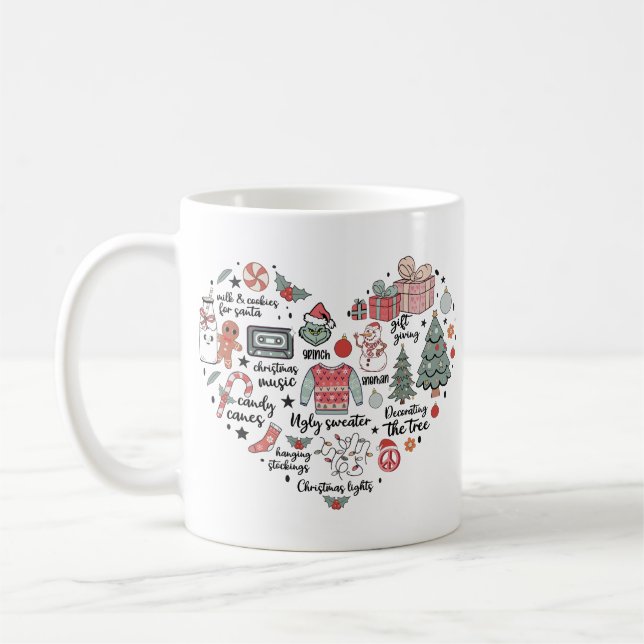 I Liebe Weihnachten: Feierlich Kaffeetasse (Links)